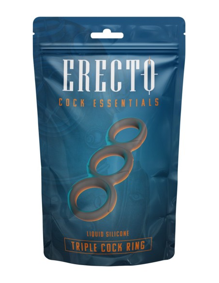 Triple Cock Ring liquid silicone - Erecto